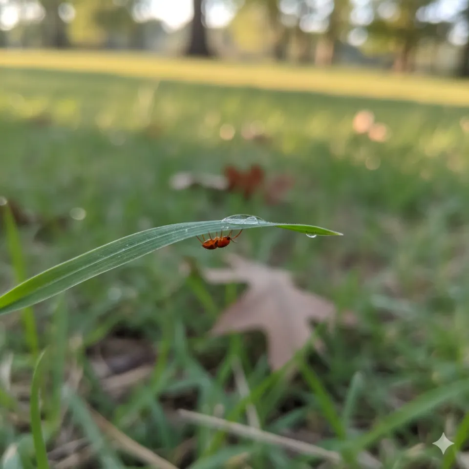 Chigger pest control detail for lawn pest service